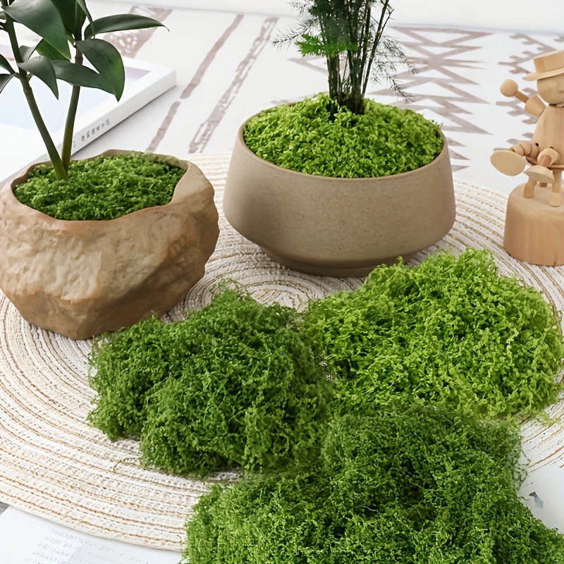 Sphagnum Moss Dry - Mousse artificielle réaliste, grand paquet, pelouse